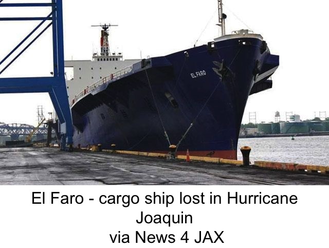 El Faro cargo ship lost in Hurricane Joaquin