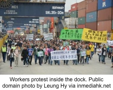 Hong Kong Dockworkers Strike