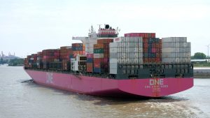 Ocean Network Express ONE cargo ship