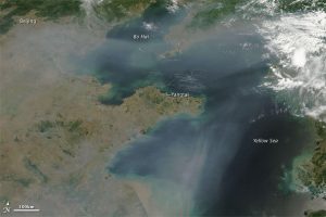 NASA Image of Pollution Haze Over China