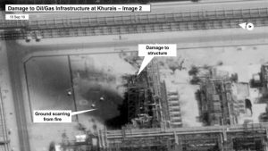 U.S.satellite image drone attack on saudi arabian oil facility