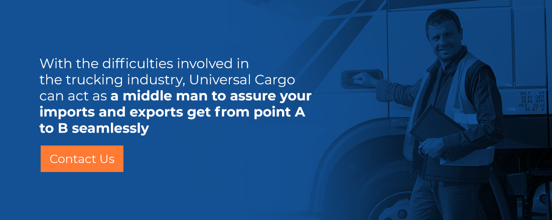 contact universal cargo for trucking freight