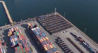 Chassis at Port of Long Beach