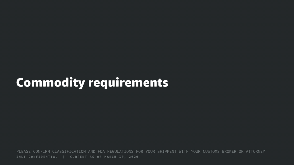 inlt pandemic supplies webinar commodity requirements