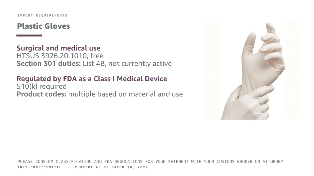 INLT Pandemic Supplies Webinar Plastic Gloves