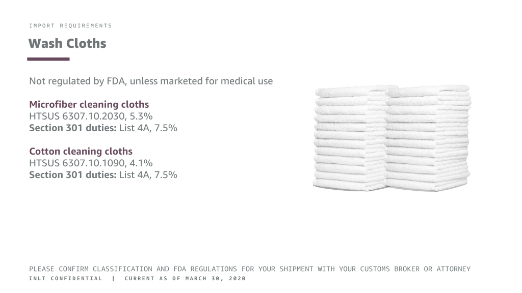 INLT Pandemic Supplies Webinar Wash Cloths