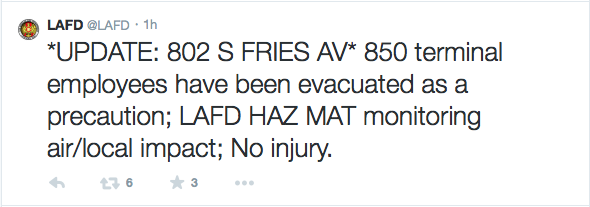 LAFD Port of Los Angeles Fire Update