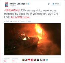 Port of L.A. Fire